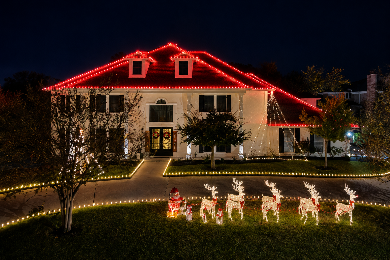Shimek property holiday display